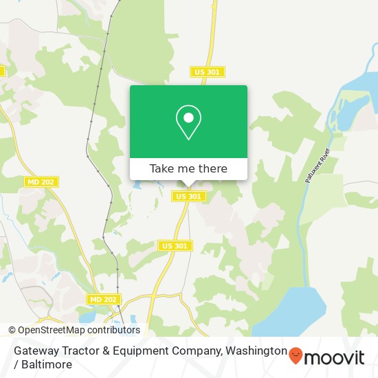 Mapa de Gateway Tractor & Equipment Company