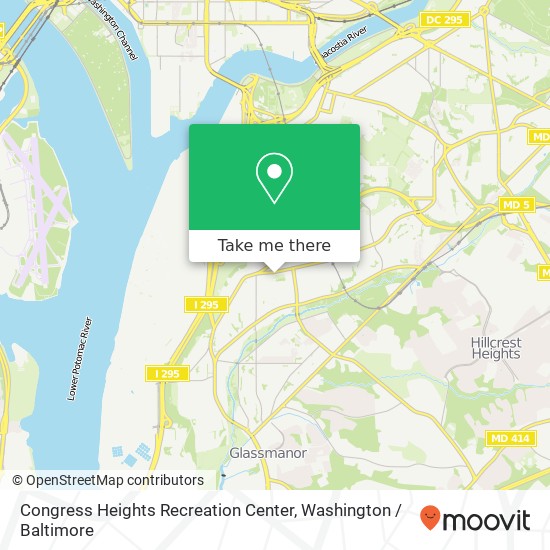 Mapa de Congress Heights Recreation Center