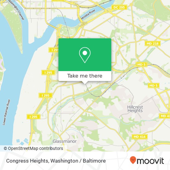 Congress Heights map