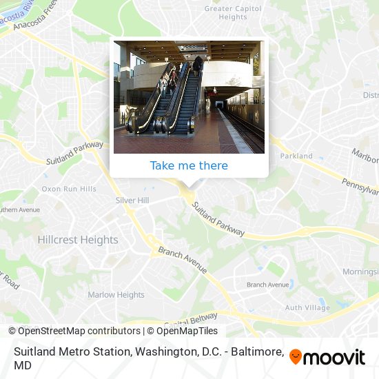 Suitland Metro Station map