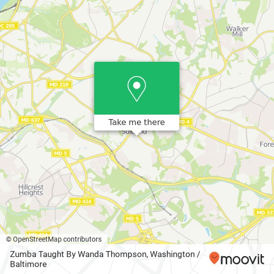 Zumba Taught By Wanda Thompson map