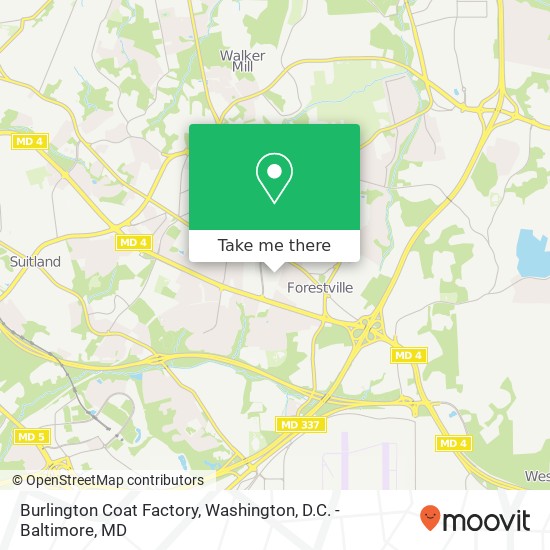 Burlington Coat Factory map