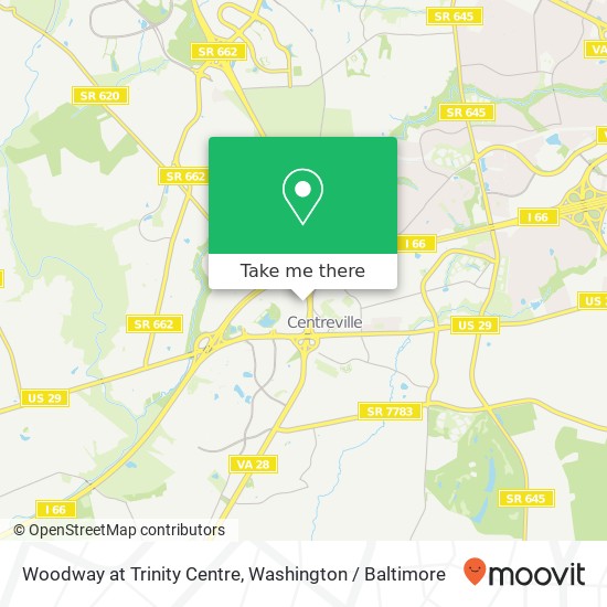 Mapa de Woodway at Trinity Centre