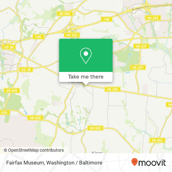 Mapa de Fairfax Museum