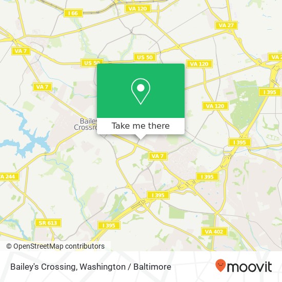 Mapa de Bailey's Crossing