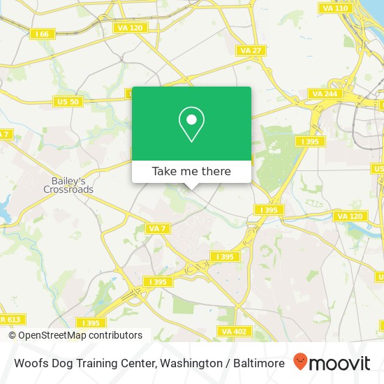 Woofs Dog Training Center map