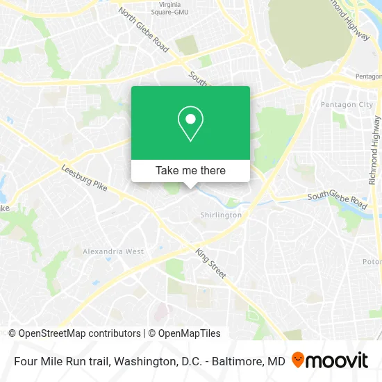 Four Mile Run trail map