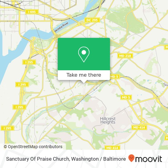 Mapa de Sanctuary Of Praise Church
