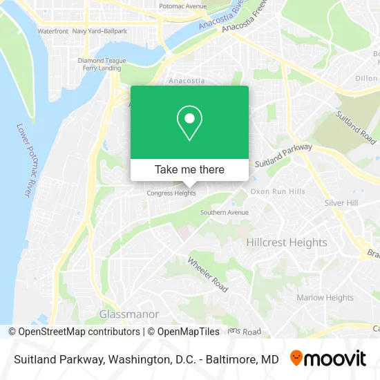 Suitland Parkway map