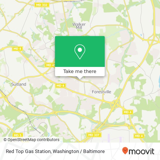 Red Top Gas Station map