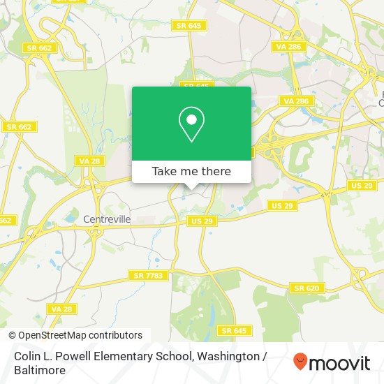 Colin L. Powell Elementary School map