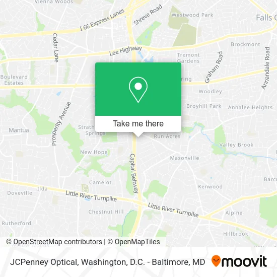 JCPenney Optical map