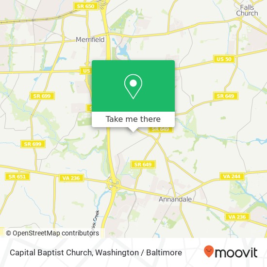 Capital Baptist Church map