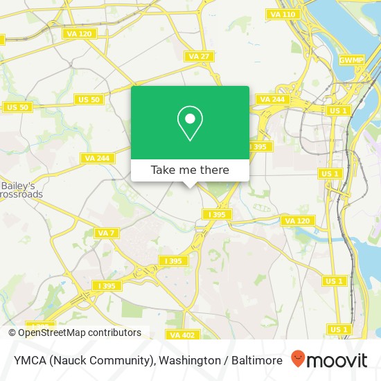 Mapa de YMCA (Nauck Community)