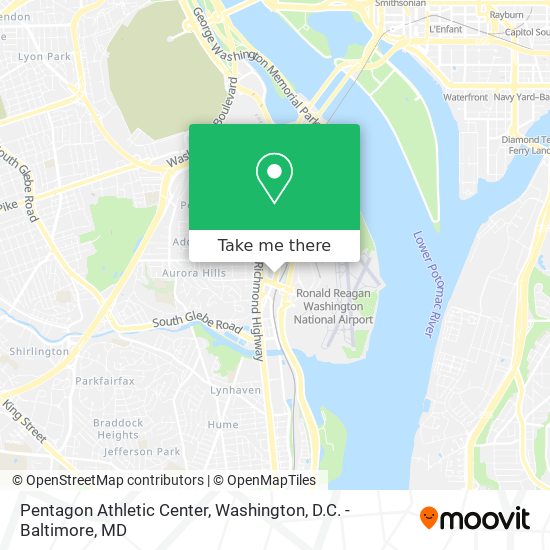 Pentagon Athletic Center map
