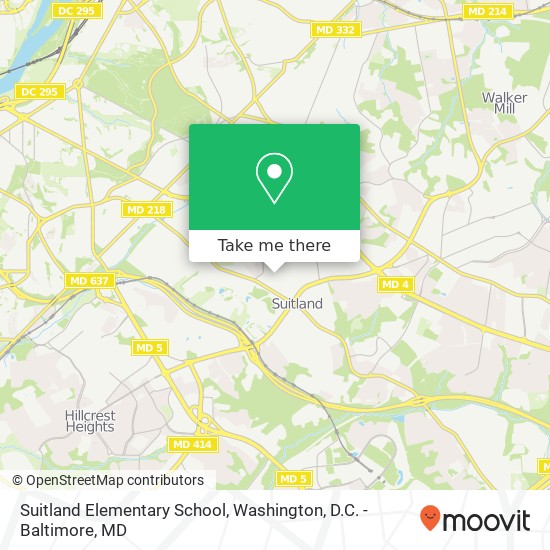 Suitland Elementary School map