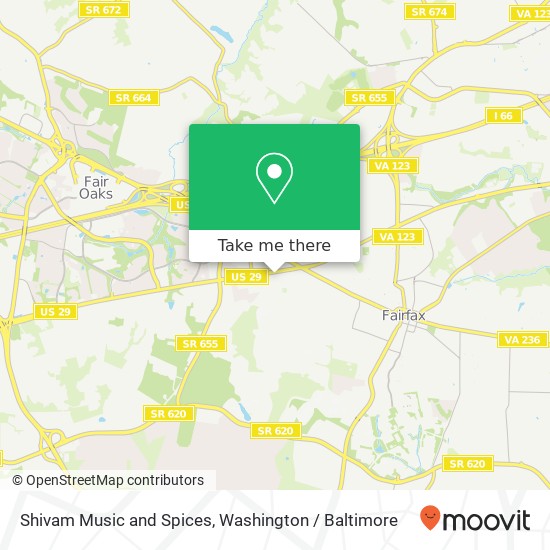 Mapa de Shivam Music and Spices