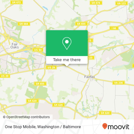 Mapa de One Stop Mobile