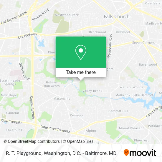 R. T. Playground map