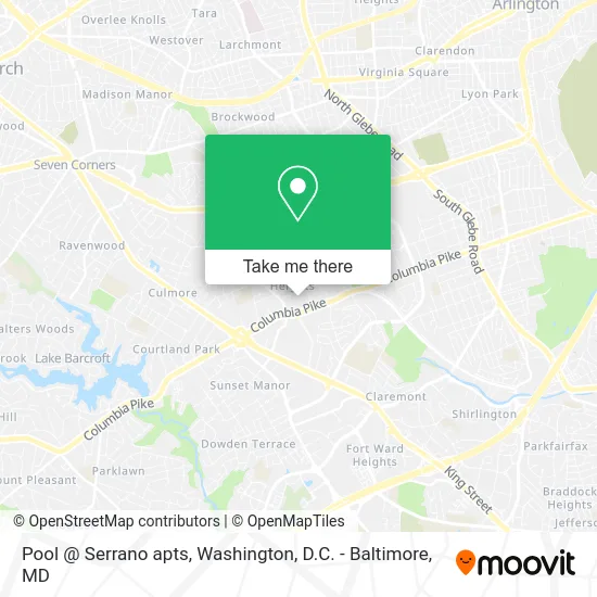 Pool @ Serrano apts map