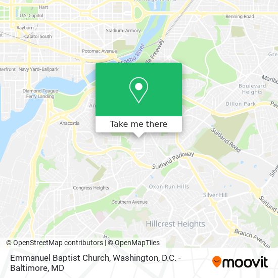Mapa de Emmanuel Baptist Church