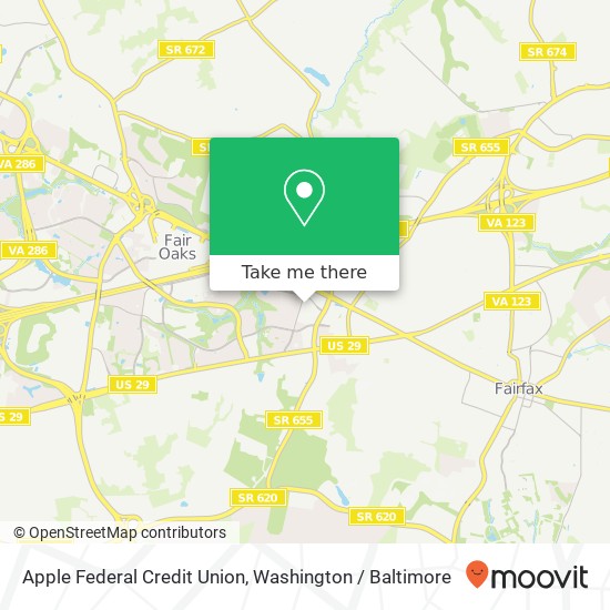 Mapa de Apple Federal Credit Union
