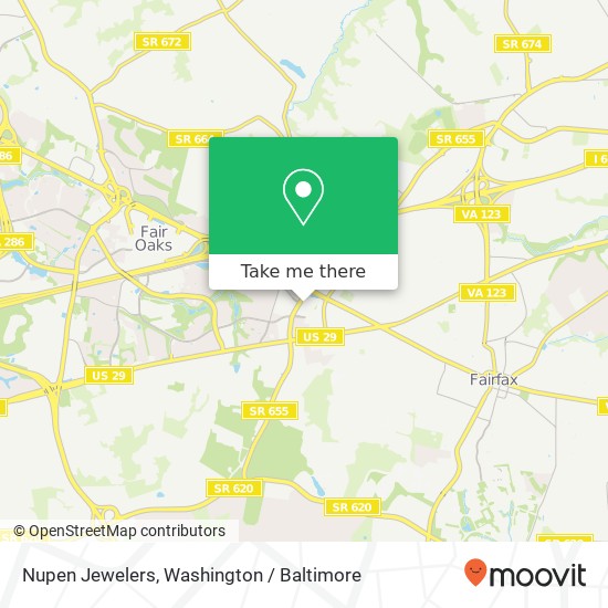 Nupen Jewelers map