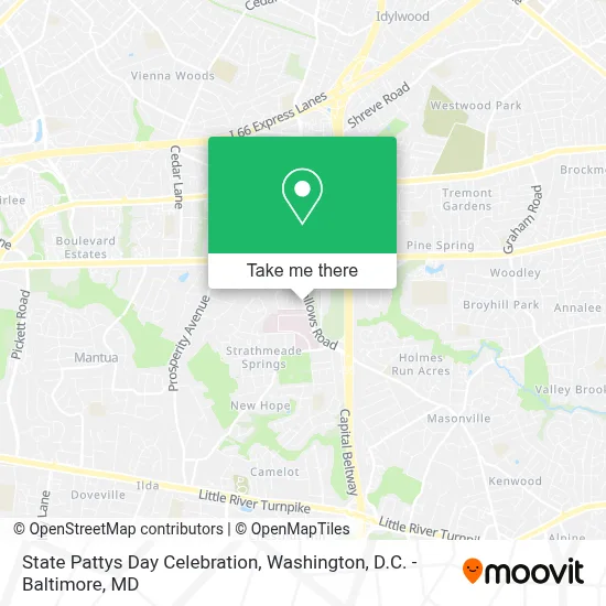 State Pattys Day Celebration map