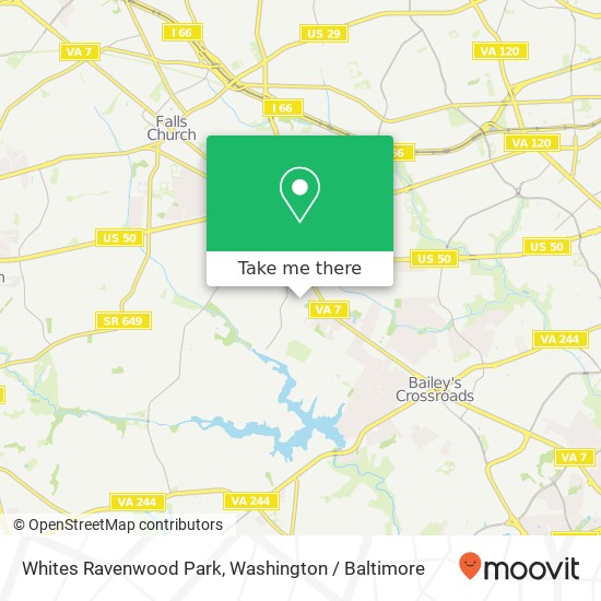 Mapa de Whites Ravenwood Park
