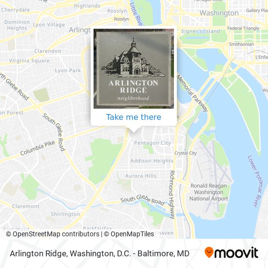 Arlington Ridge map