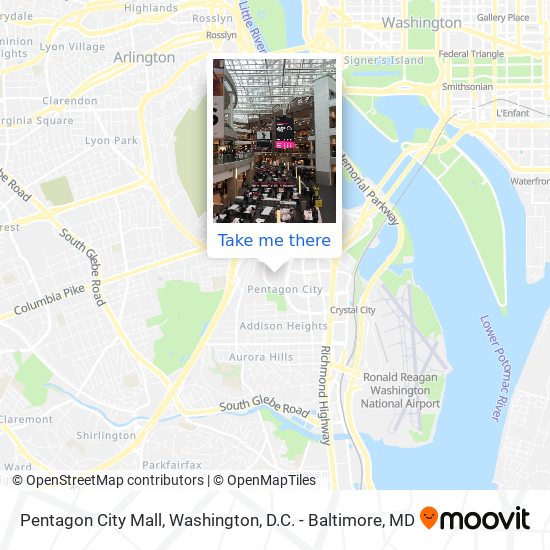 Mapa de Pentagon City Mall