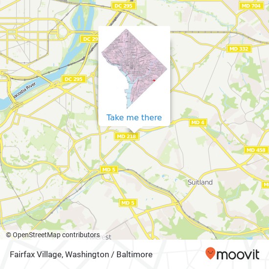 Mapa de Fairfax Village