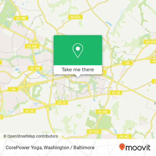 Mapa de CorePower Yoga