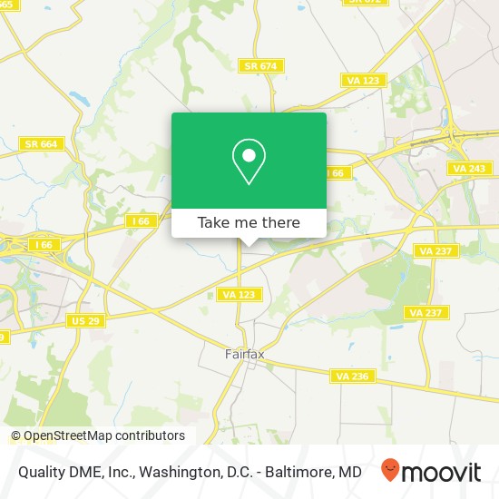 Quality DME, Inc. map