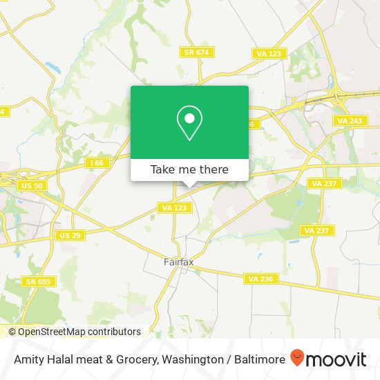 Mapa de Amity Halal meat & Grocery