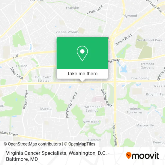 Virginia Cancer Specialists map