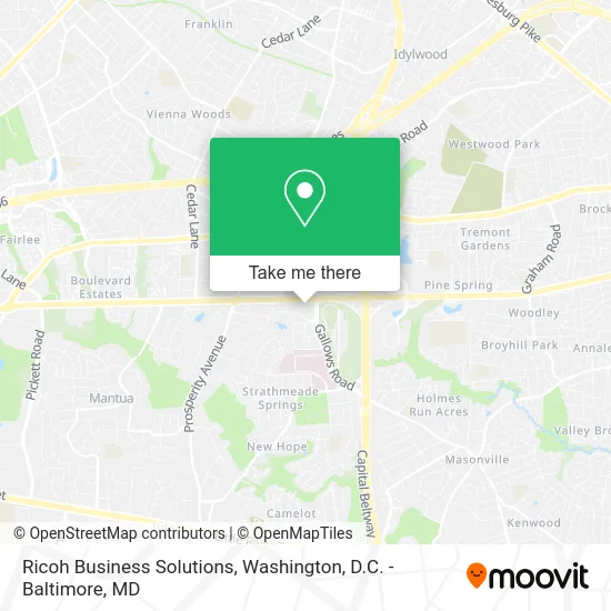 Ricoh Business Solutions map