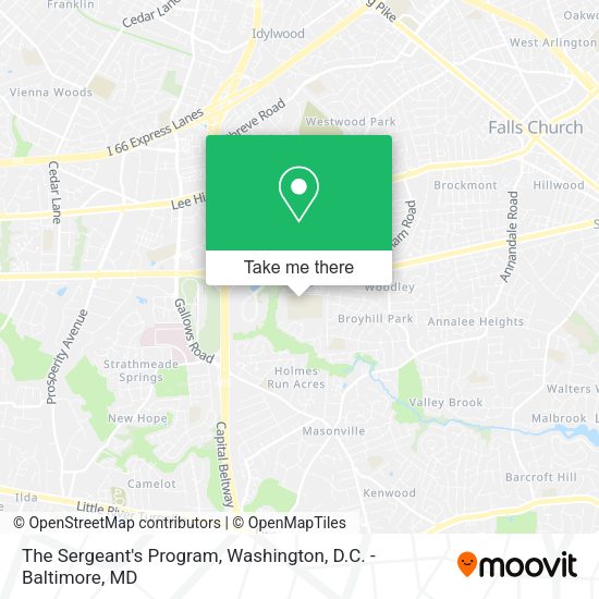 The Sergeant's Program map