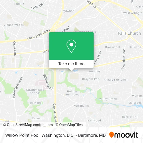 Willow Point Pool map