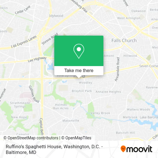 Ruffino’s Spaghetti House map