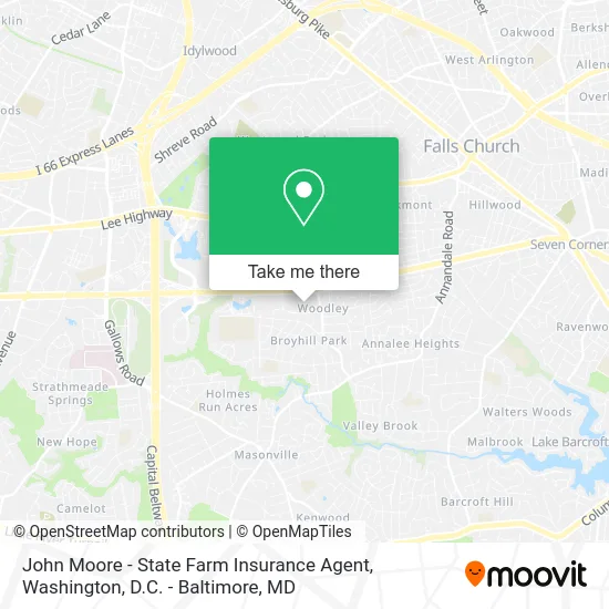 John Moore - State Farm Insurance Agent map