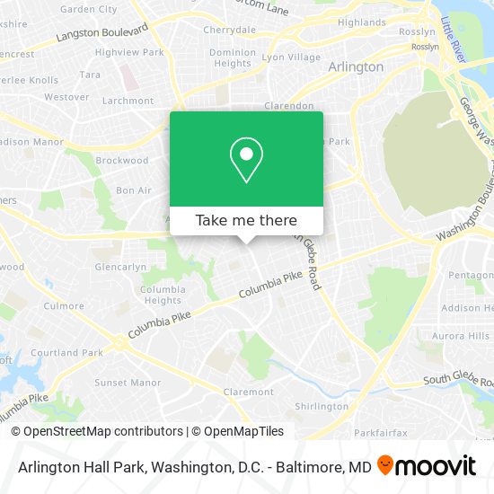 Arlington Hall Park map