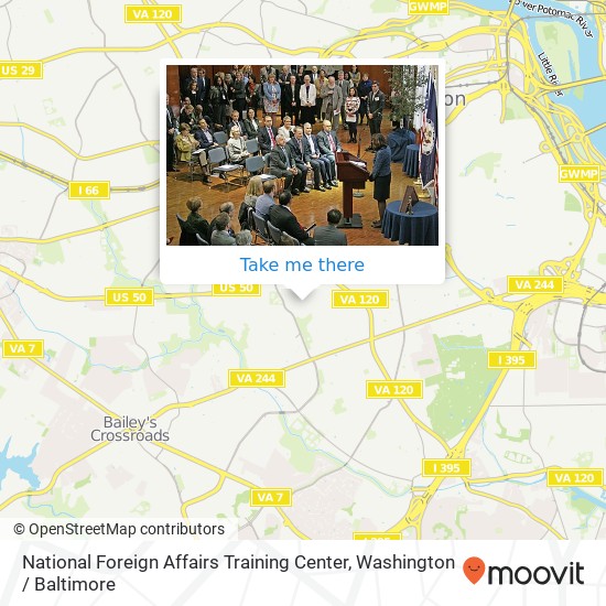 National Foreign Affairs Training Center map