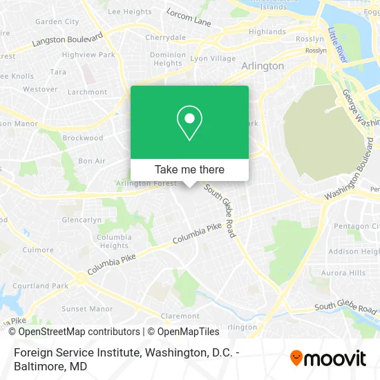 Foreign Service Institute map