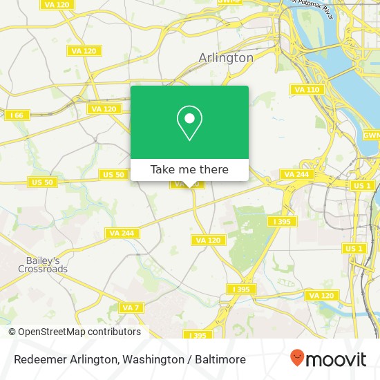Mapa de Redeemer Arlington