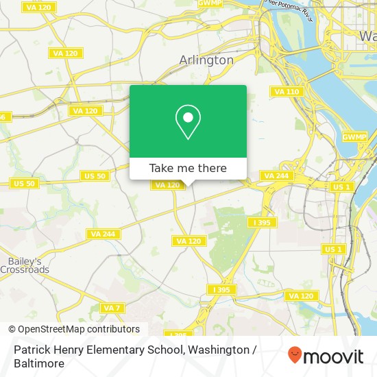 Mapa de Patrick Henry Elementary School