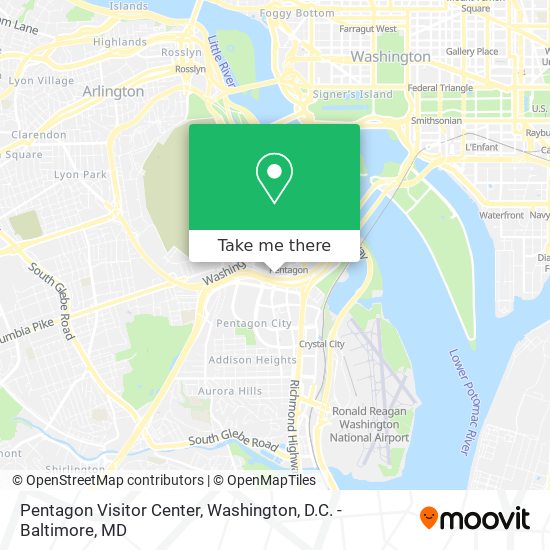 Mapa de Pentagon Visitor Center