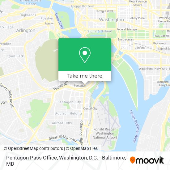 Mapa de Pentagon Pass Office