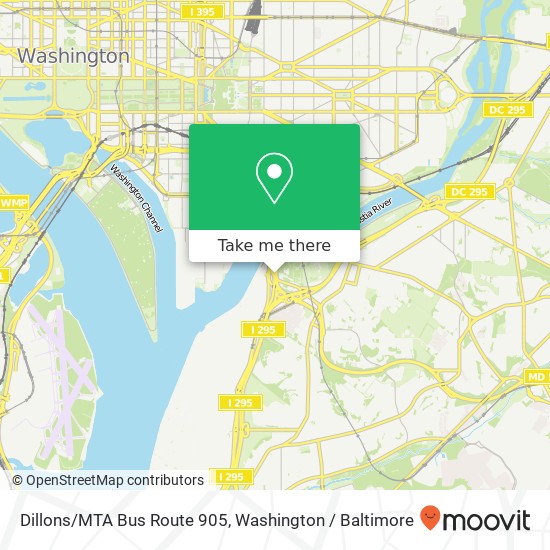 Mapa de Dillons/MTA Bus Route 905