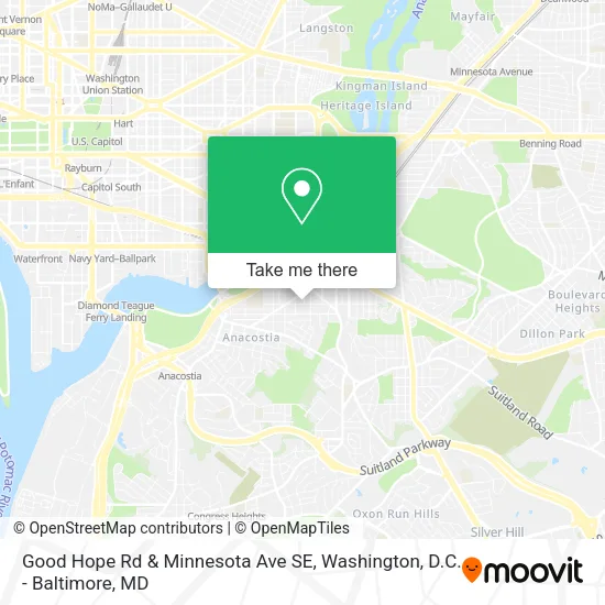Mapa de Good Hope Rd & Minnesota Ave SE
